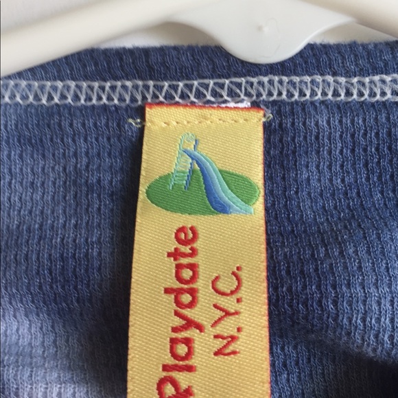 Tie dyed waffle knit tee with lightning appliqué - Picture 3 of 3